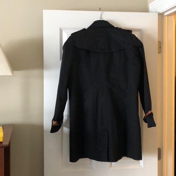 Black linen trench coat new with tags. Size L - Picture 3 of 6